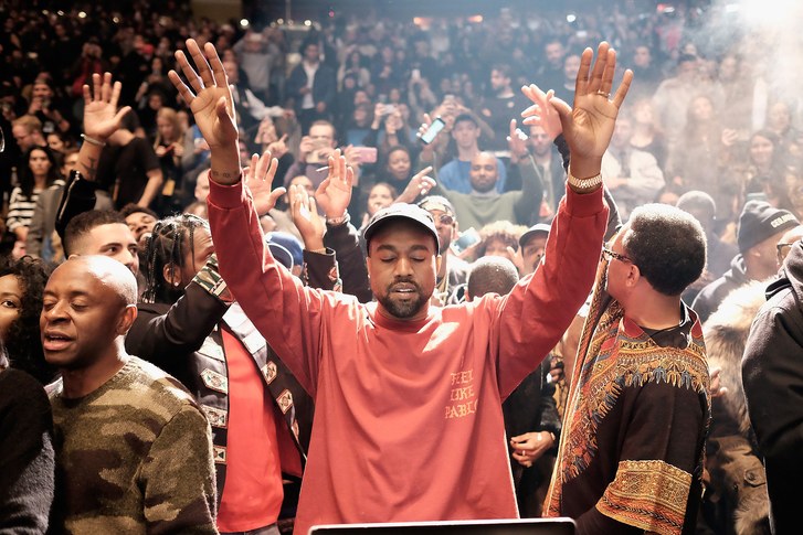 Kanye West at Yeezy Season 3 in Madison Square Garden